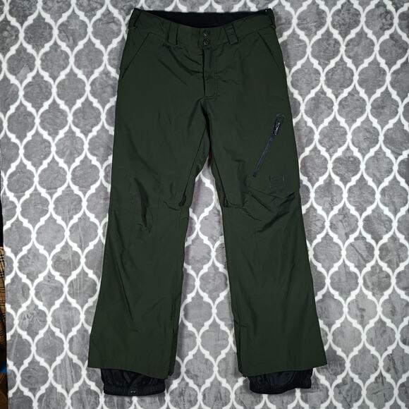 Burton [ak] GORE-TEX Snow Pants Mens Small Green Ski Snowboard Shell Waterproof - Picture 1 of 13